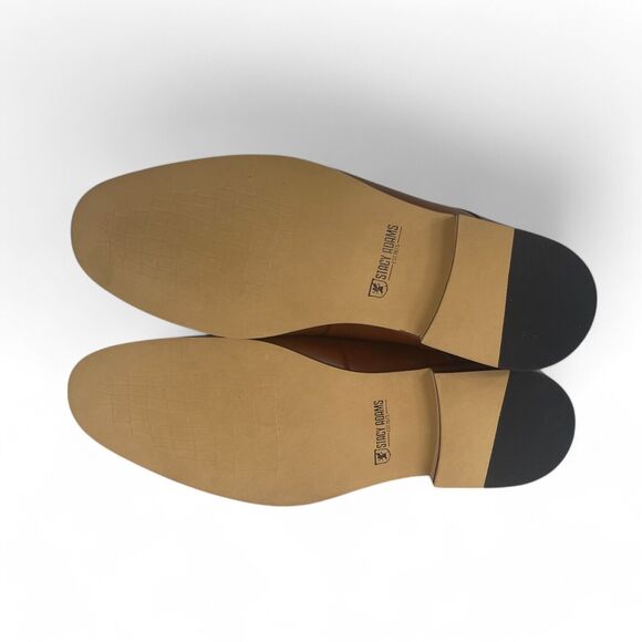 Stacy Adams Dickinson Cap Toe Oxford Cognac Leather Shoes Size 9.5M 25066 NWOB - Picture 8 of 8